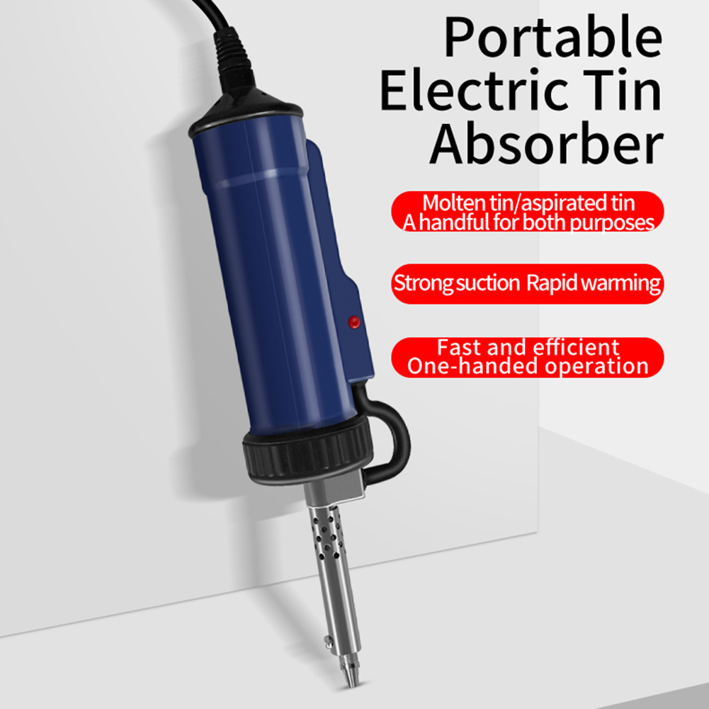 Desoldering Gun Vacuum Electric - ปั๊มดูดตะกั่วอัตโนมัติ BBT-580 AC 110V/220V ปืนดูดตะกั่วไฟฟ้าพร้อมหัวดูด 3