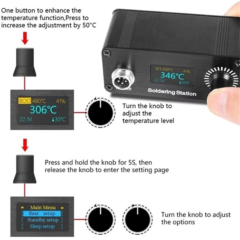 B23B T12 สำหรับซ่อมแซมบ้าน สถา - Soldering Station T12 Oled บทวิจารณ์และราคา