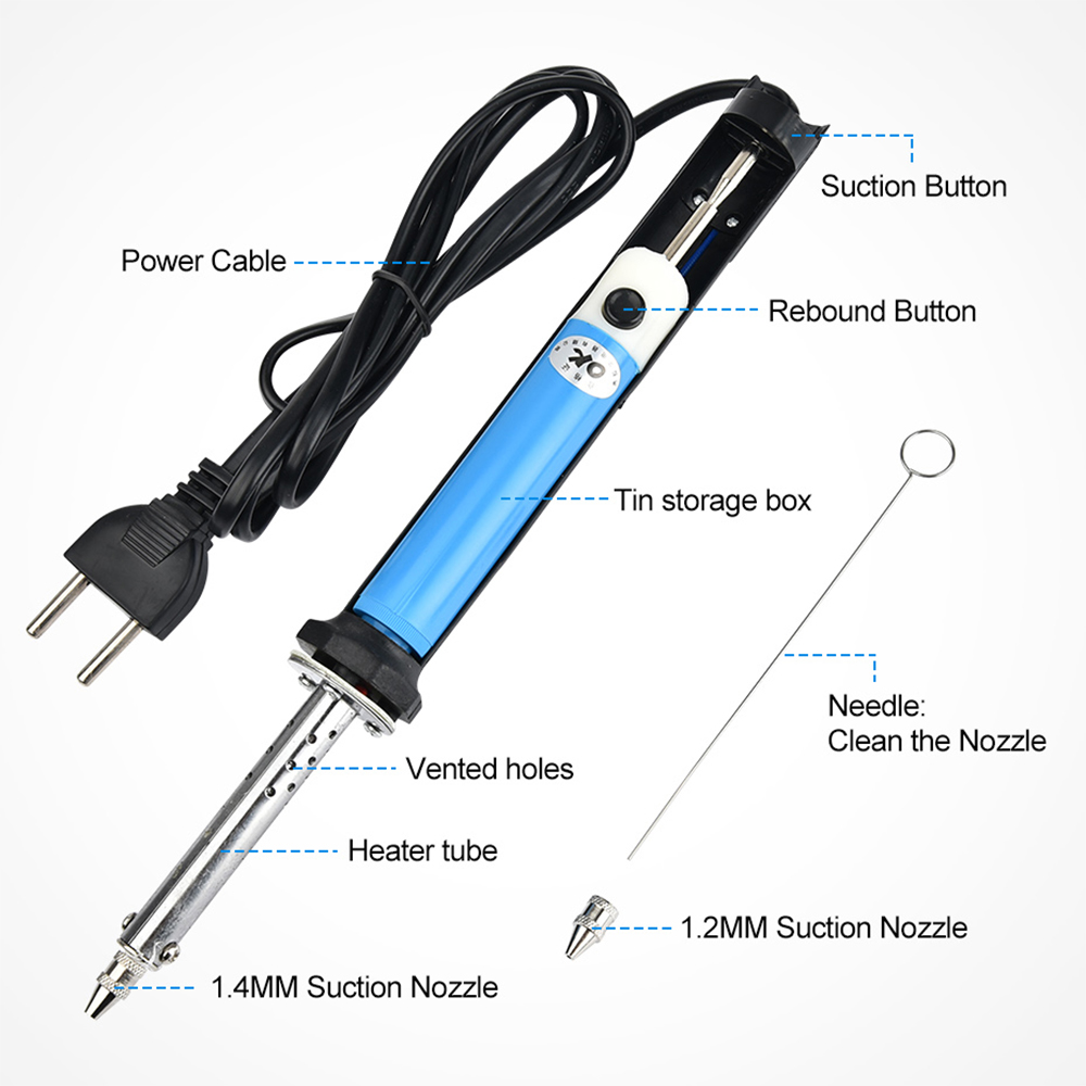 ชุดเครื่องมือดูดตะกั่วไฟฟ้า 30 - Desoldering Gun Vacuum Electric บทวิจารณ์และราคา