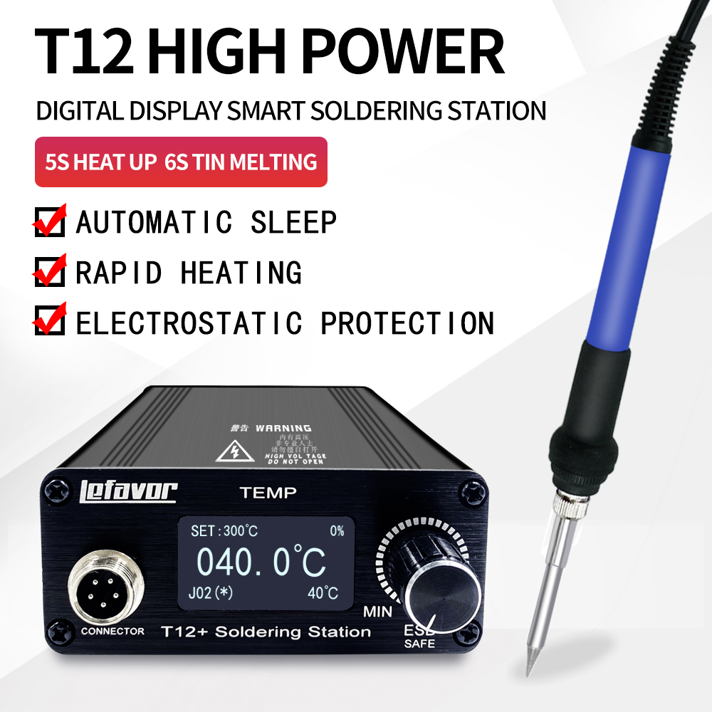 T12 + สถานีบัดกรีหัวแร้ง 1.3 น - Soldering Station T12 Oled บทวิจารณ์และราคา